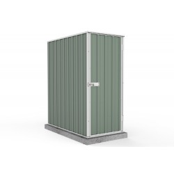 Absco Colorbond Ezislim Flat Roof Garden Shed Small Garden Sheds 0.78m x 1.52m x 1.80m 08151FK 